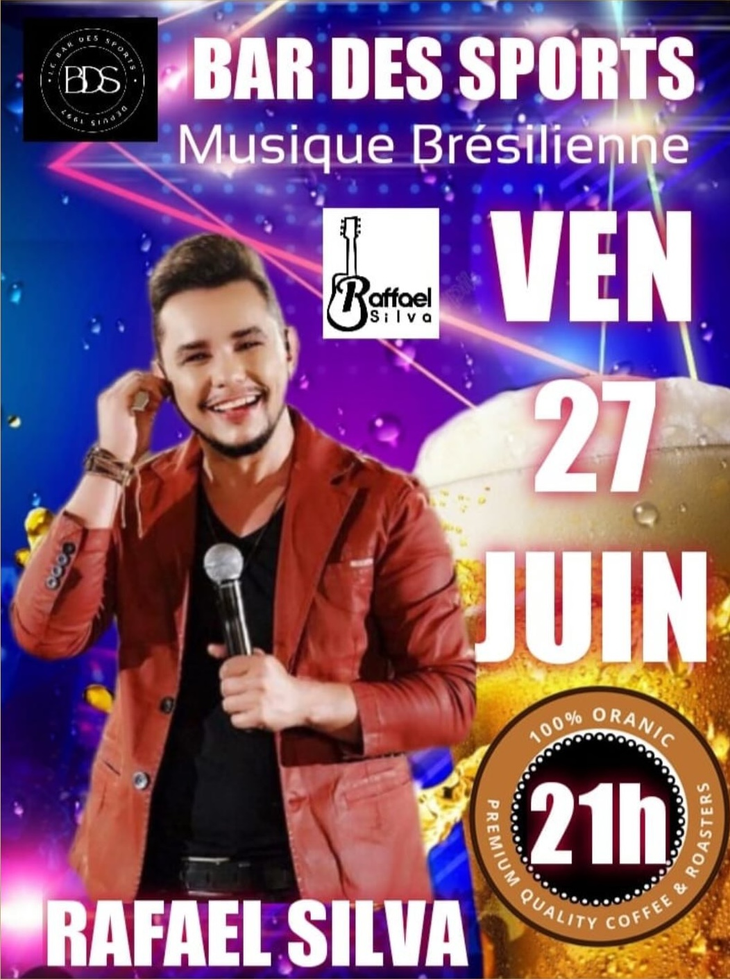 Affiche Soirée Musique Brésilienne